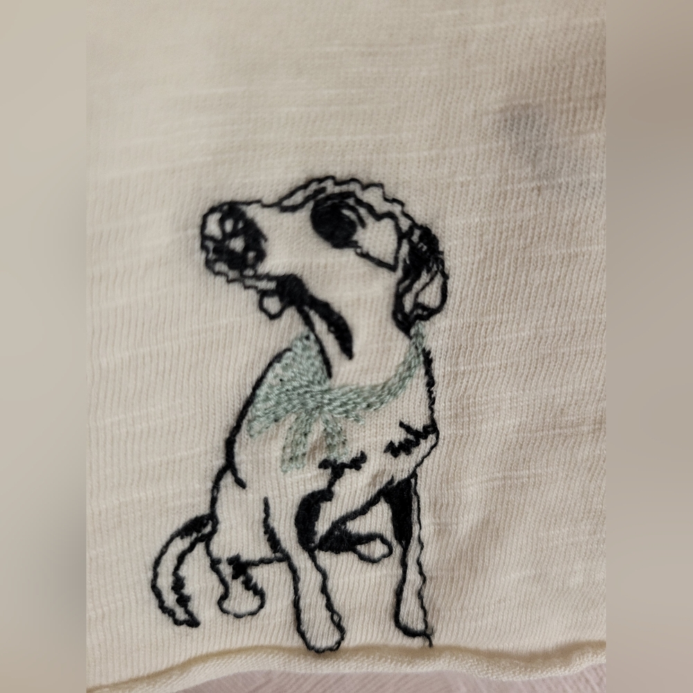 Anthropologie Maeve The Caitlin Embroidered Boxy Tee - Picture 6 of 10